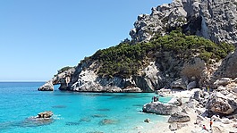 卡拉goloritzè,撒丁岛,地中海