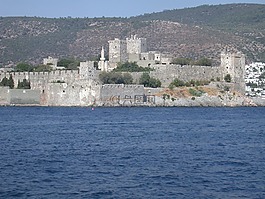 城堡,堡壘,海