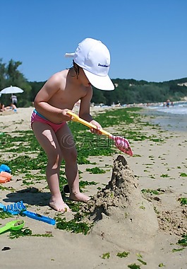 海,游戏,沙