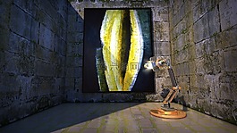 繪畫,藝術,燈