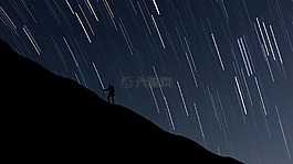 男子,徒步旅行,小山