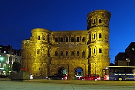 特里尔,abendstimmung,kirchplatz