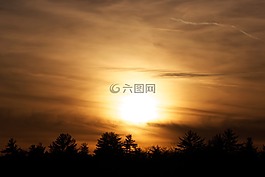 太陽,光,背光