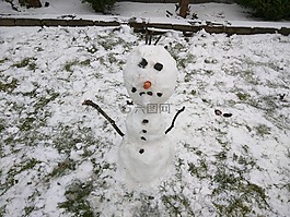 雪人,冬天,雪