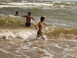 烏克蘭,海,男孩
