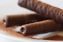 巧克力,粉,米色