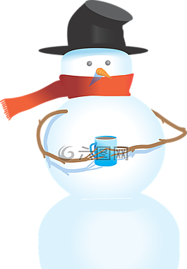 冷,冬天,雪人