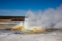 噴泉,水域,蒸汽