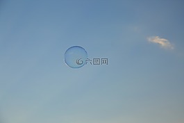 泡泡,下午,天空