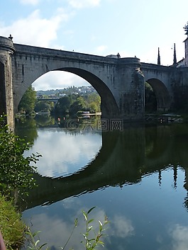 葡萄牙,橋,鏡像