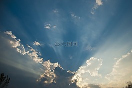 天空,云,太陽