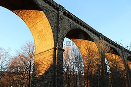 橋,冬天,太陽