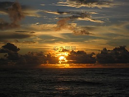 夏威夷,日落,景區(qū)
