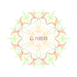 曼陀羅,顏色,孤立
