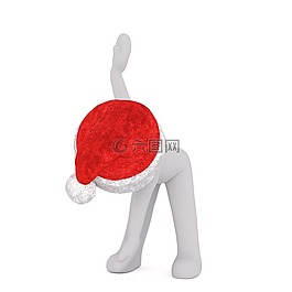 白人男性,3d模型,孤立