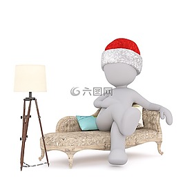 白人男性,3d模型,孤立