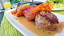 肉,晚餐,食品