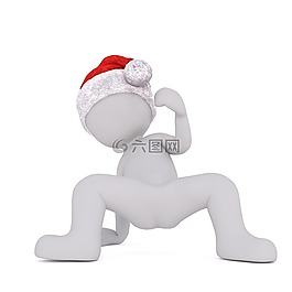 白人男性,3d模型,孤立
