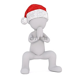 白人男性,3d模型,孤立