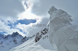 雪,阿爾卑斯山,上薩瓦省