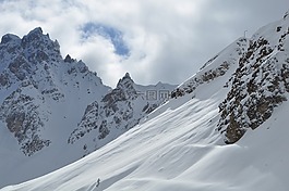 雪,阿爾卑斯山,上薩瓦省