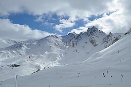 雪,阿爾卑斯山,上薩瓦省