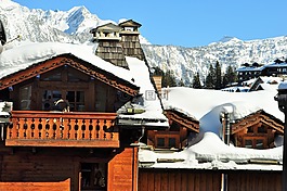 雪,阿爾卑斯山,上薩瓦省