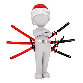 白人男性,3d模型,孤立