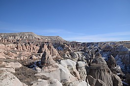 kapodokya,玫瑰谷,石