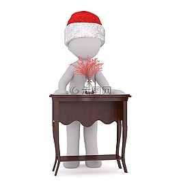 白人男性,3d模型,孤立