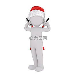 白人男性,3d模型,孤立