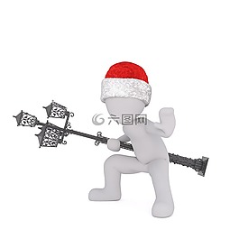 白人男性,3d模型,孤立