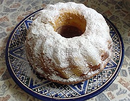 奥地利 gugelhupf,大理石 gugelhupf,碗蛋糕