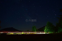 夜,拖動,明星