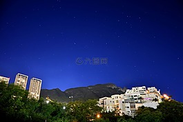 夜,星星,天空