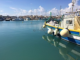 小船,海,港