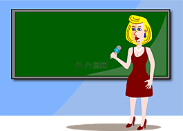 揚(yáng)聲器,女人,老師