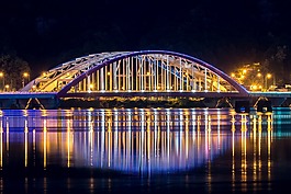 春川,景觀,夜景