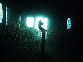 跳水,殘骸,水下
