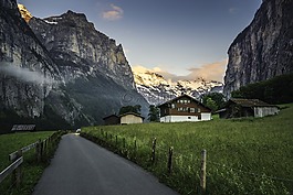 大自然,山,視圖