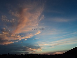 天空,黃昏,摘要顏色