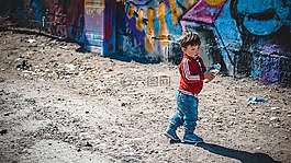 孩子,男孩,噴霧