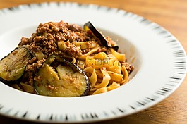 面食,肉醬,奶酪