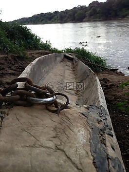 船,河,鏈