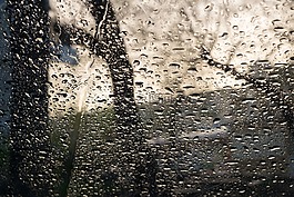 玻璃,雨,滴