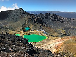山,火山,湖