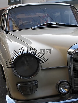 oldtimer,睫毛,奔馳
