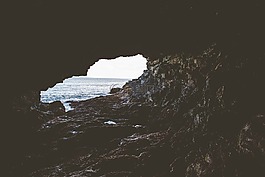 海灘,日出,島