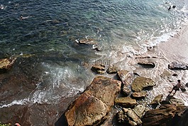 海洋,海岸線,大膽