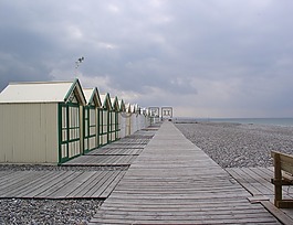 關(guān)于海 cayeux,海灘,卵石